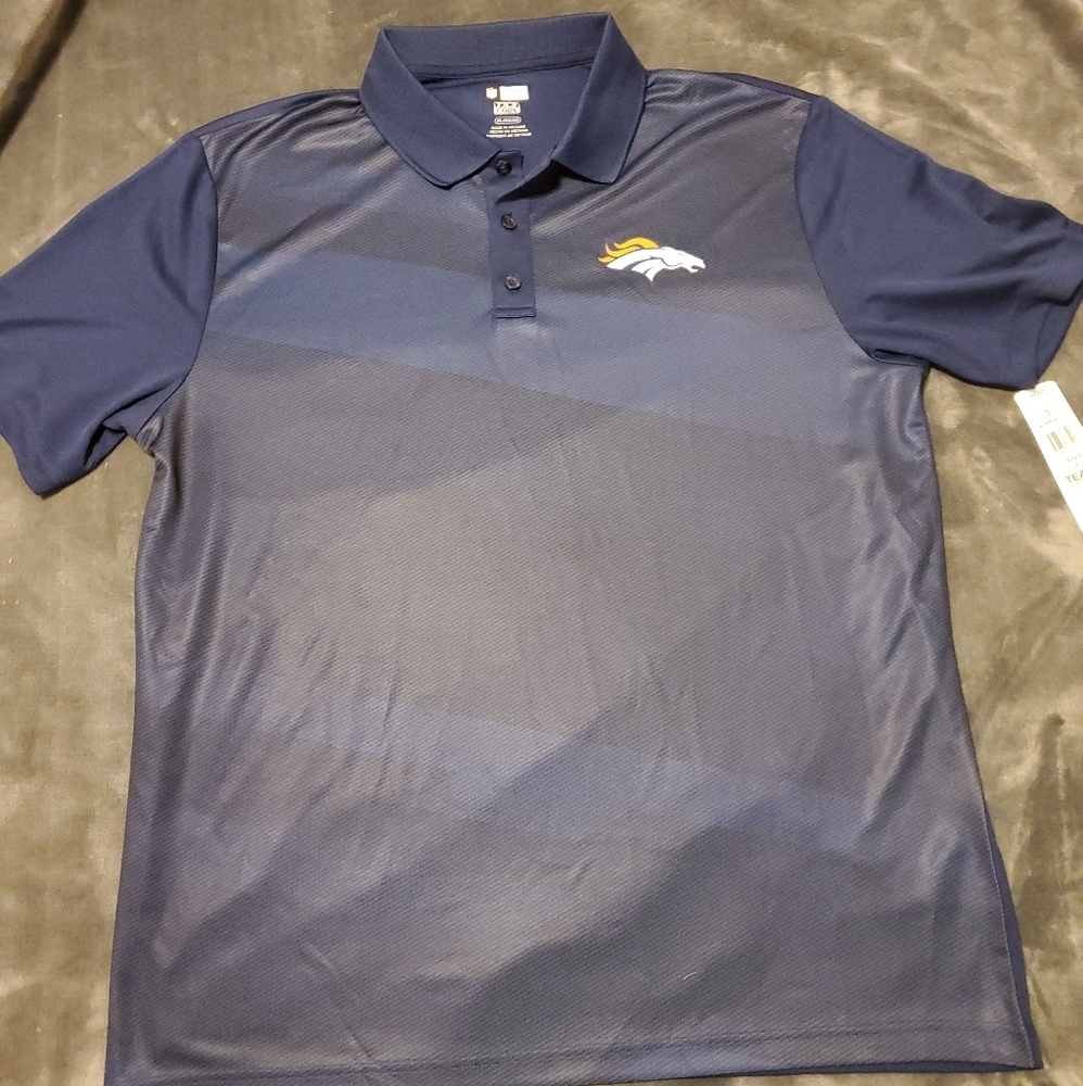 NWT Men's XL BRONCOS NFL TEAM APPAREL Collared Tee